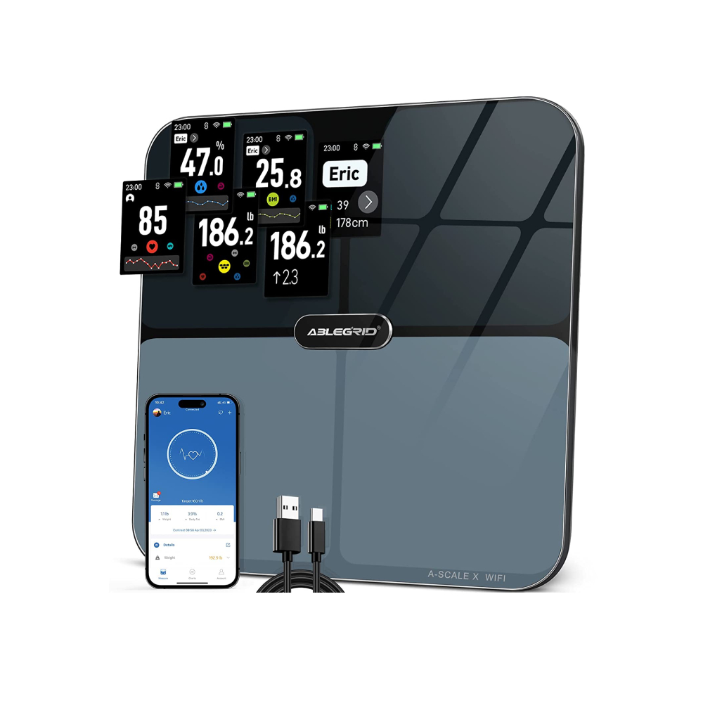 Умные напольные весы. ABLEGRID Body Fat Scale